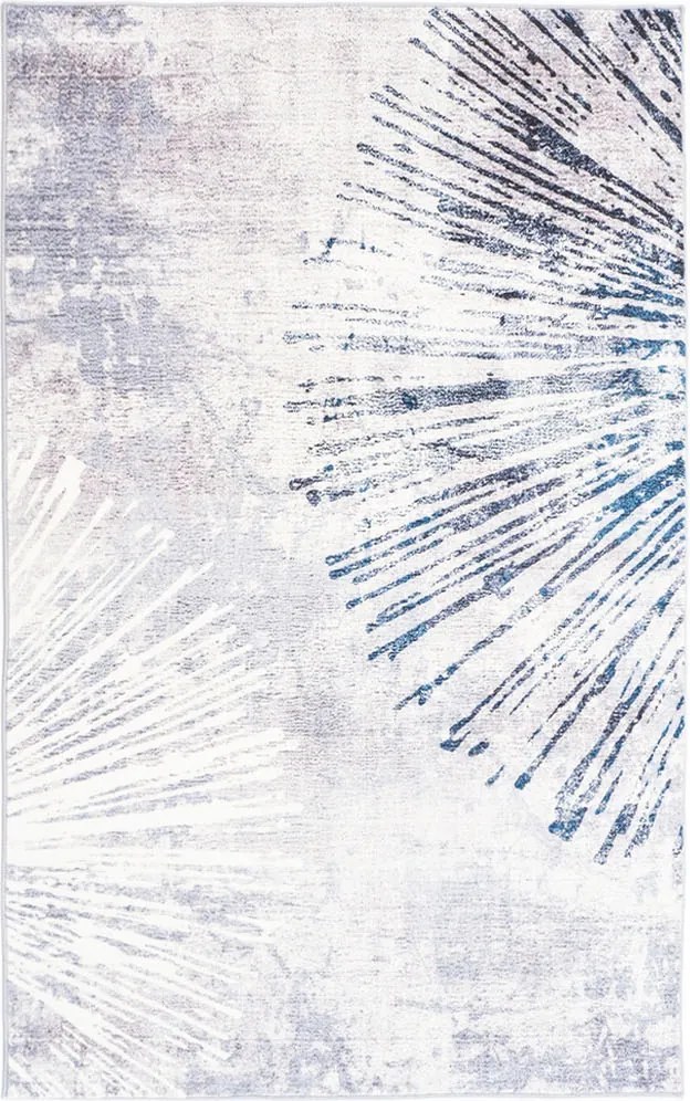 Koberec Roma – sivý s abstraktným vzorom, obdĺžnikový tvar Rozmer: 200x300 cm