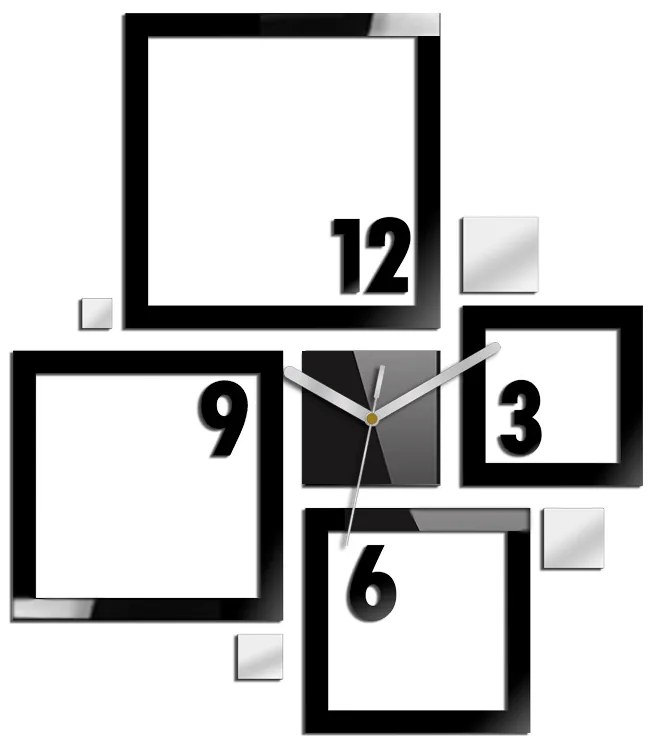 Moderné nástenné hodiny QUADRAT