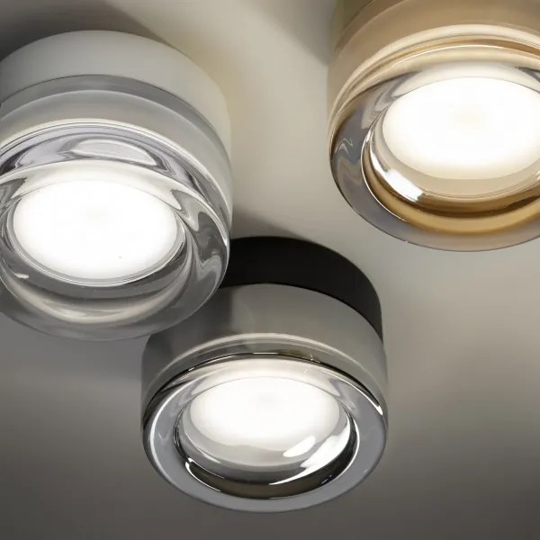 Ideal Lux - LED kúpeľňové stropné svietidlo LOLLY 1xGX53/9W/230V Ø 10,5 cm zlaté/dymové