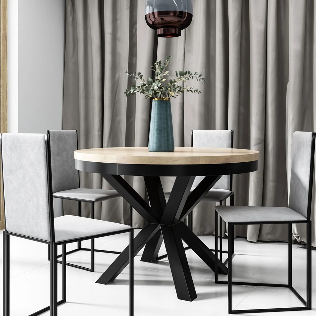 Okrúhly rozkladací jedálensky stôl PASI