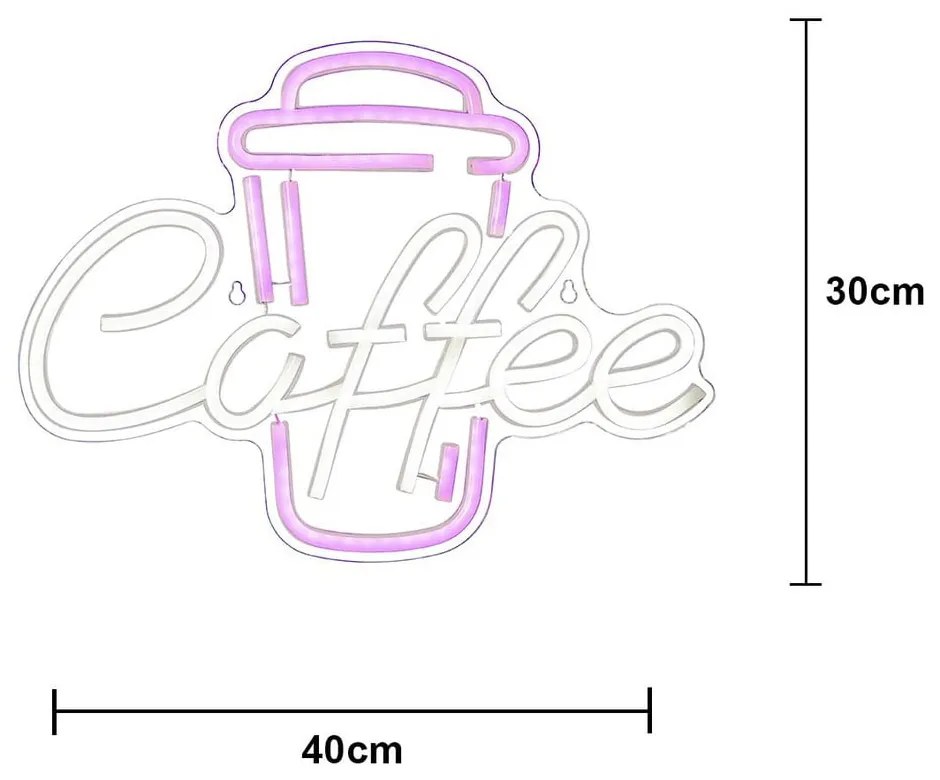 Ružová LED neónová svetelná dekorácia 5 W Plexy – Star Trading