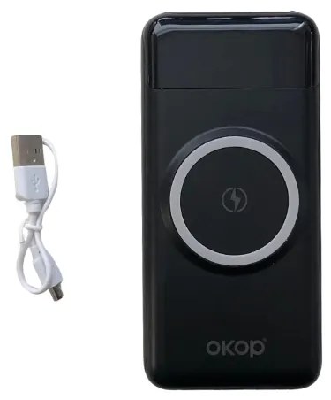 Rýchlonabíjacia powerbanka OKOP KP-711 so štyrmi káblami - 10000mAh - Čierna