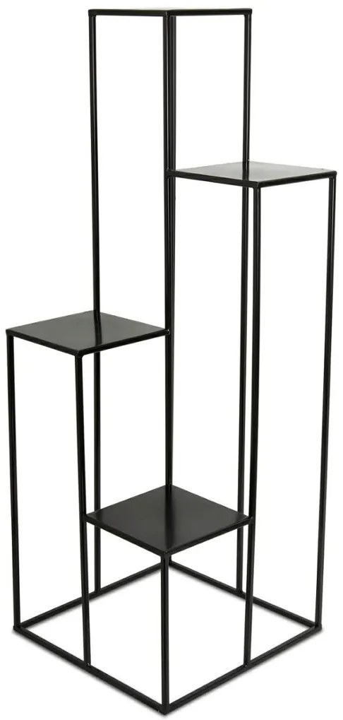 Stojan na kvety 110 cm čierny