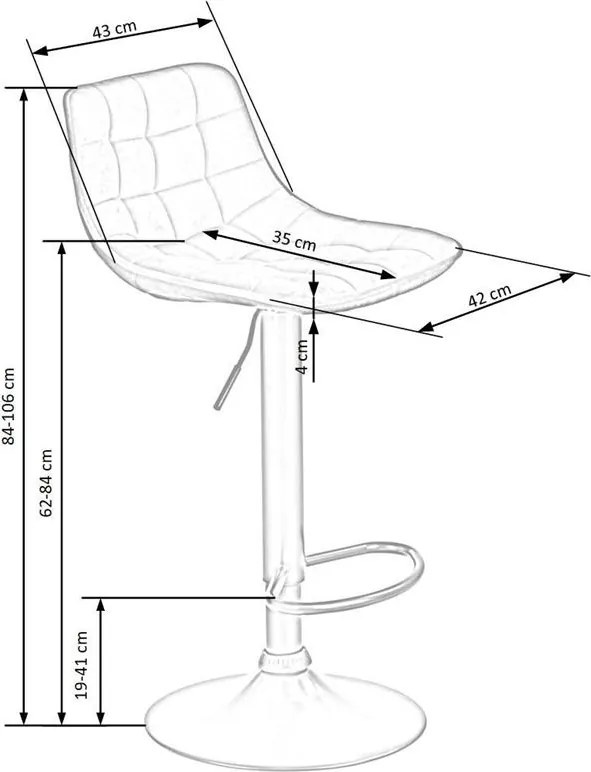 Barová stolička Hertha (čierna). Vlastná spoľahlivá doprava až k Vám domov. 1039569