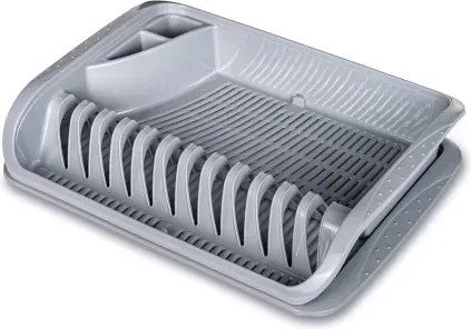 Odkvapkávač na riad 39,5x29,5 cm, šedý%