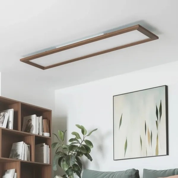 Brilagi - stmievateľné LED svietidlo SLIMFRAME WOOD LED/58W/230V 124x34 cm + diaľkové ovládanie