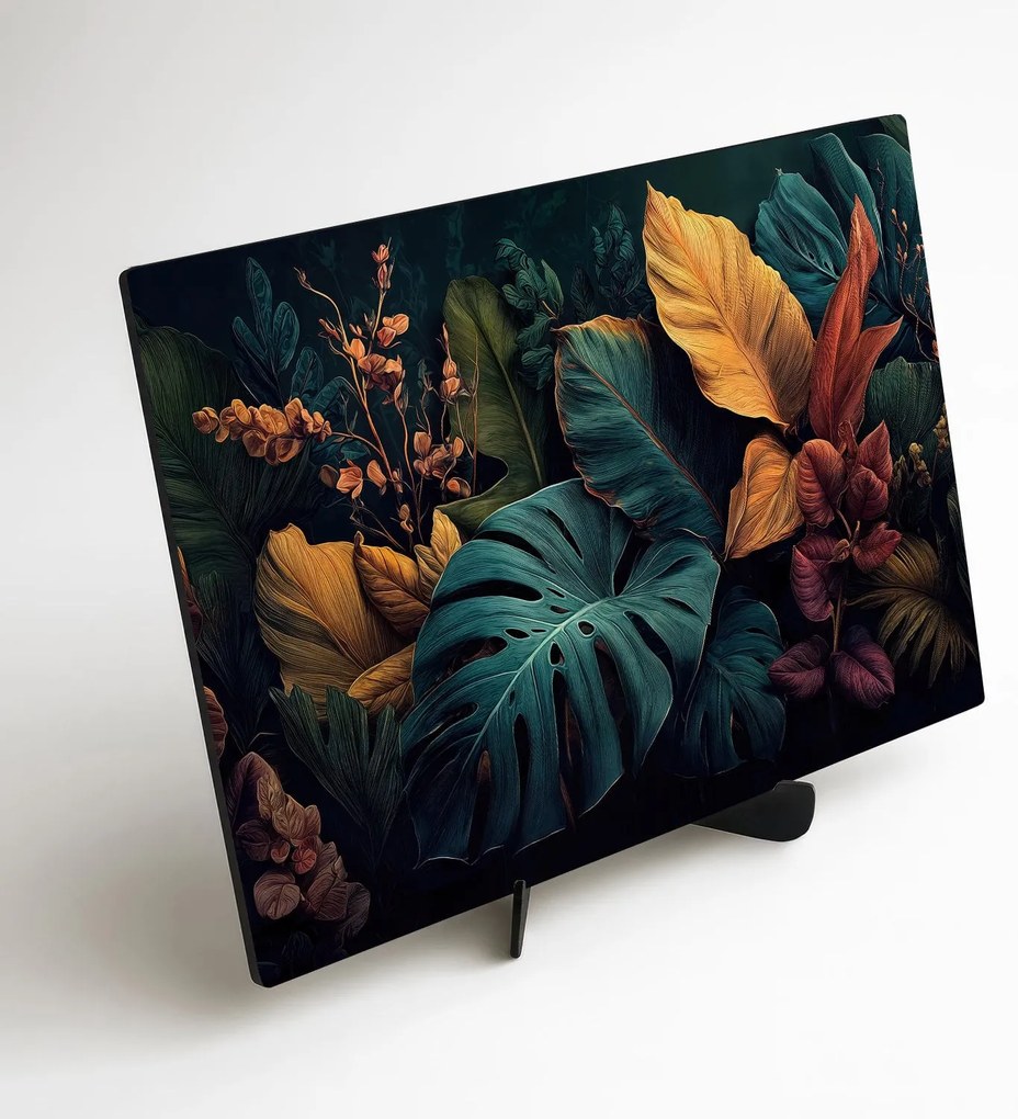 DUBLEZ | Moderný obraz do obývačky - Neonová džungľa