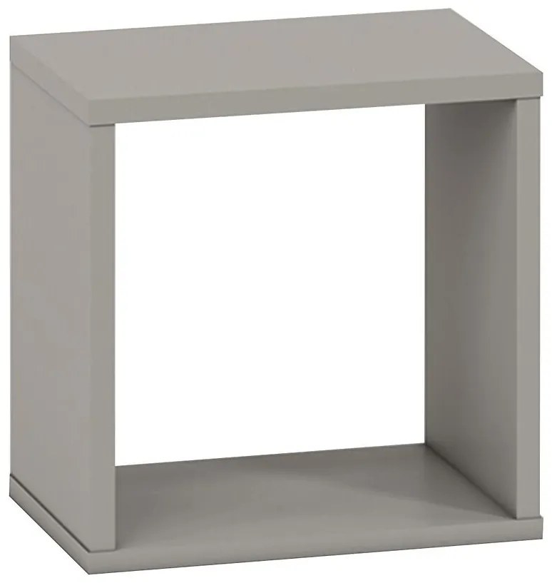 Polička 18W19W DROP sivá platina