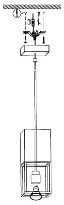 Eglo 97733 - LED luster na lane MONTEBALDO 1xGU10/5W/230V