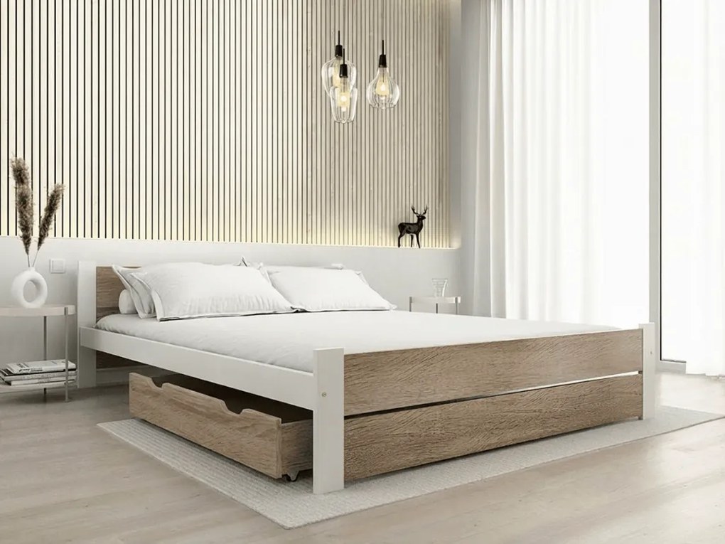 Úložný box pod posteľ 98 cm, dub sonoma