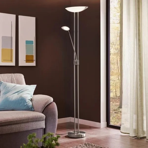 Eglo 93875 - LED stmievateľná lampa BAYA 1 LED/20W + LED/2,5W lesklý chróm