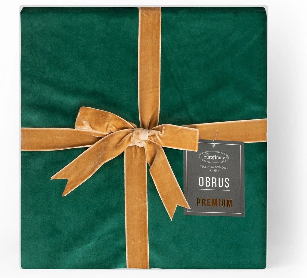 OBRUS VELVET 145X180 CM TMAVOZELENÝ