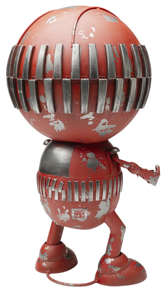 Robot Karl dekoračná soška červená 59 cm