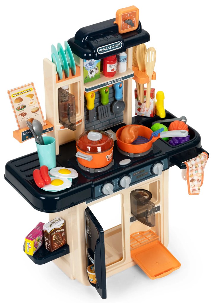 MULTISTORE Detská kuchynka s parným generátorom, LED a 42 doplnkami