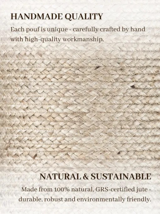 Taburetka Hanse Home JUTTA naturálna sivá