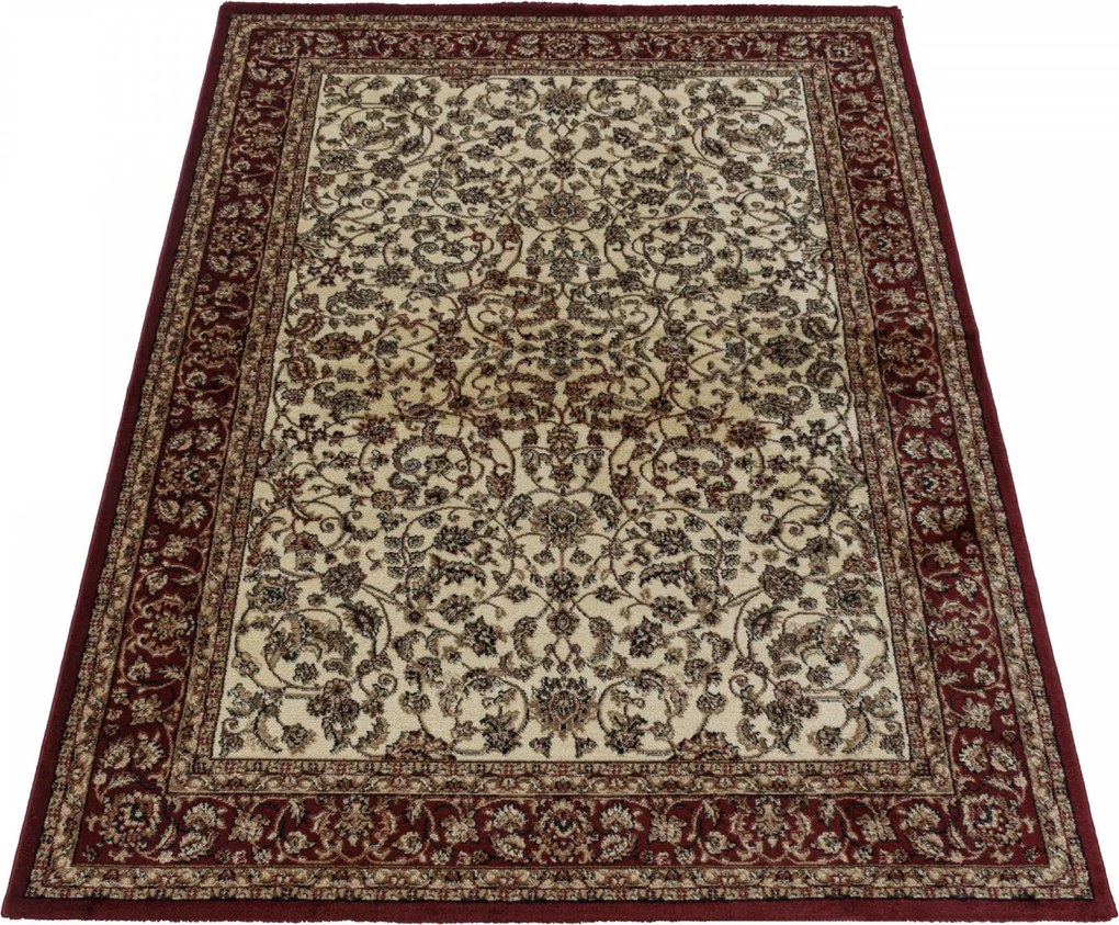 Ayyildiz, Kusový koberec Kashmir 2604 cream, 80x150, červená, chodba / predsieň
