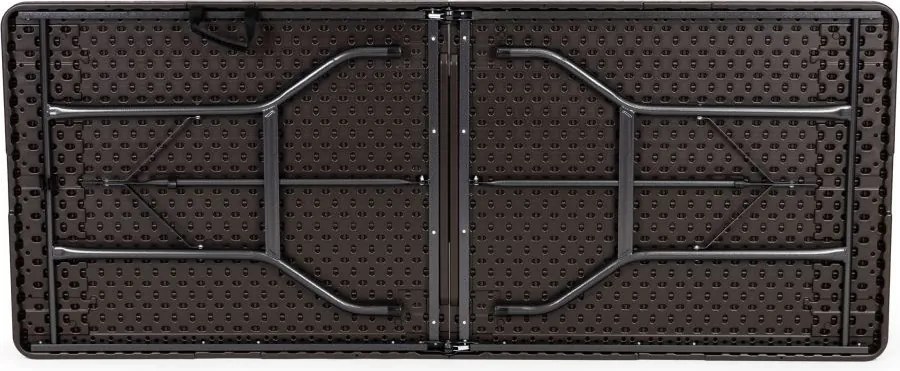 Cateringový, banketový stôl 180 cm skladací hnedý