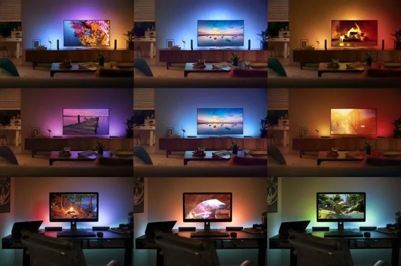 PHILIPS HUE Svetelná flexibilná LED múdra lišta HUE PLAY s funkciou RGB, 6W, teplá biela-studená biela, čierna,