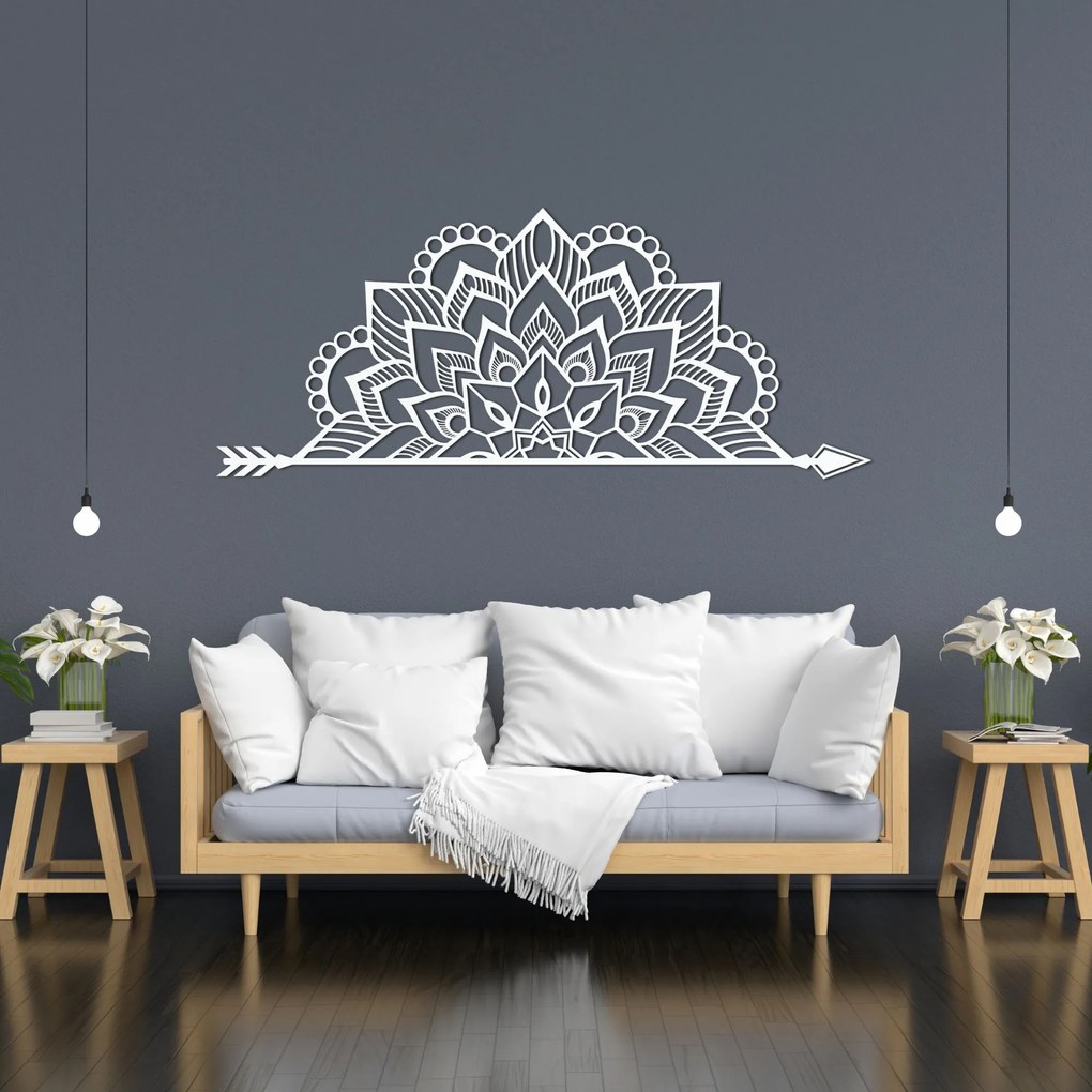 Mandala drevená na stenu - ARONGE: Preglejka Topoľ - Honey 3071 60 x 25 cm 4455-91853 PR0492