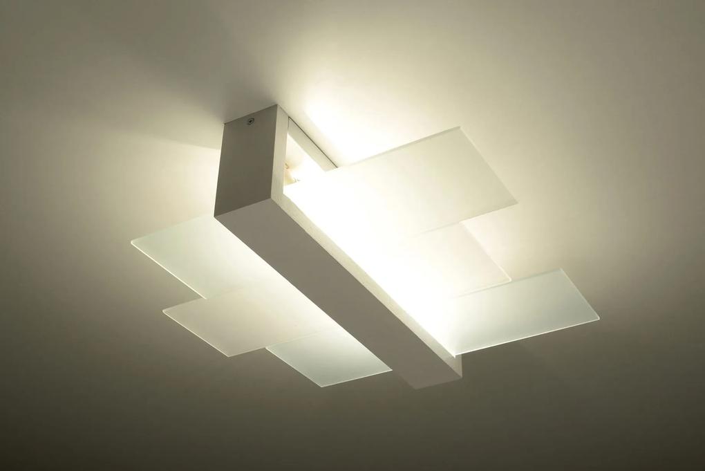 SOLLUX LIGHTING Moderné stropné osvetlenie FENIKS 2, 2xE27, 60W, biela