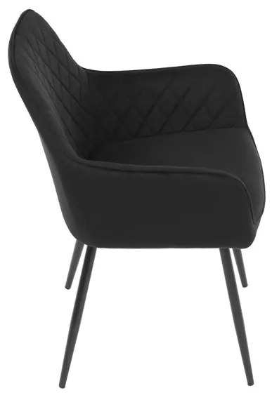 Autronic BONTEC Jedálenská stolička, čierna, zamatová látka, DCH-215 BK4 Farba: Béžová