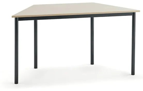 Stôl BORÅS TRAPETS, 1200x600x720 mm, laminát - breza, antracit