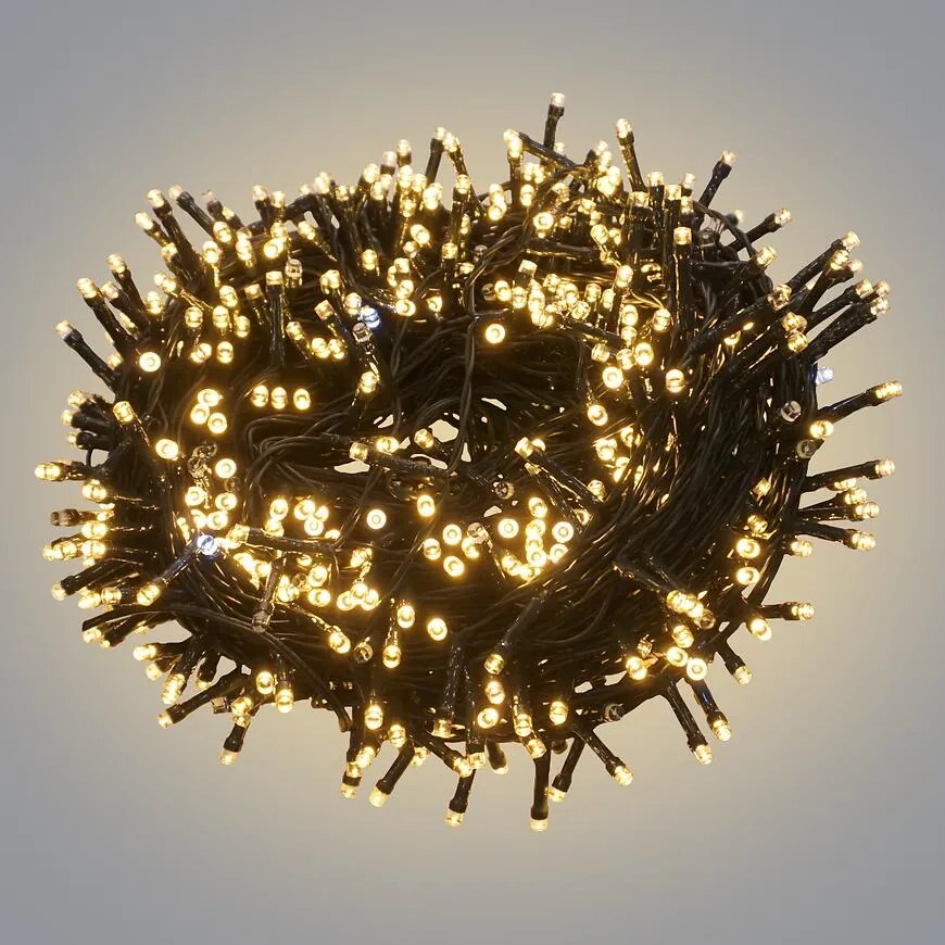 Vianočné LED svetielka 600l vonkajšie trans+tim+flesh 50/21/fle/ww