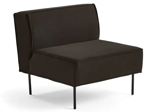 Kreslo COPENHAGEN PLUS, látka, hnedá