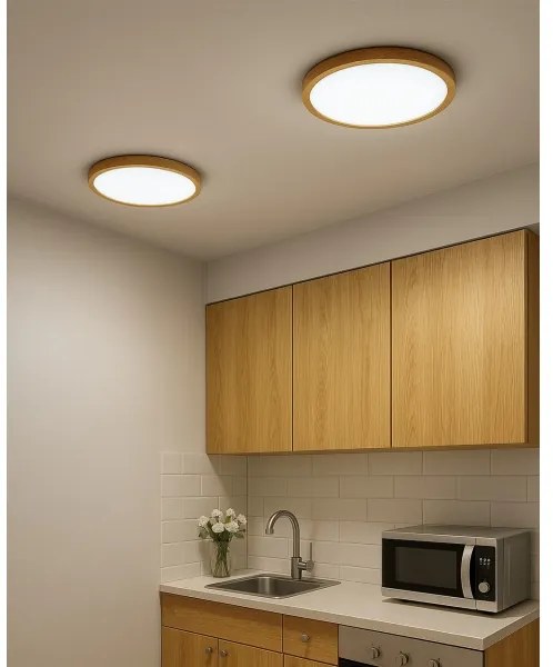 LED stropné svietidlo LED/24W/230V 3000/4000/6500K pr. 30 cm béžové