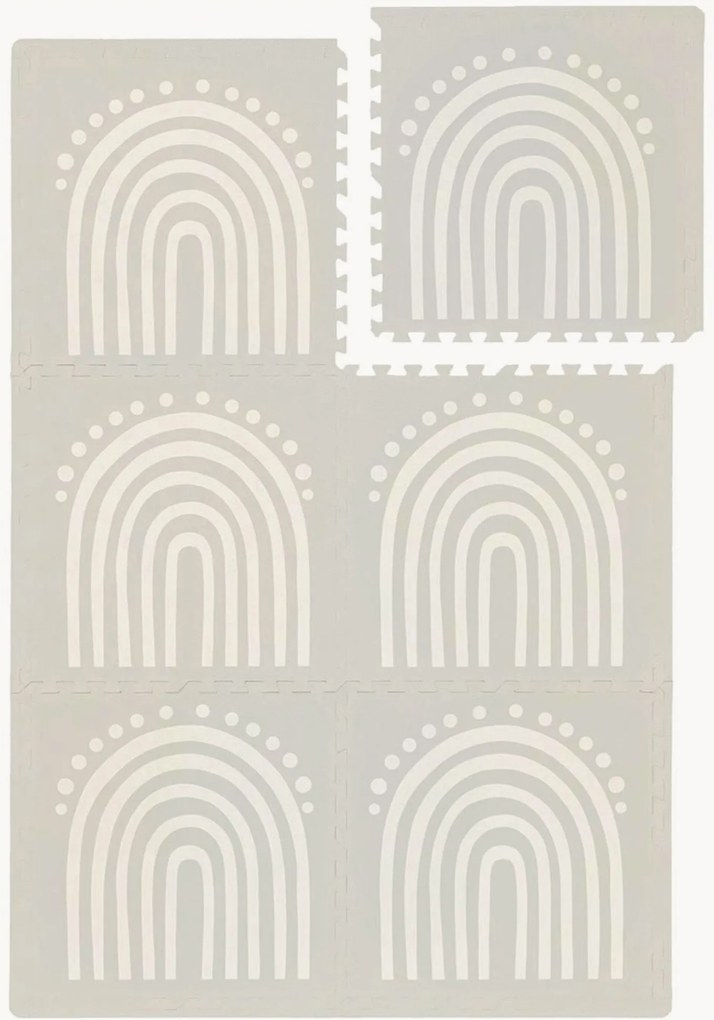 Detská penová puzzle podložka na hranie Arch Funzy, 6 ks