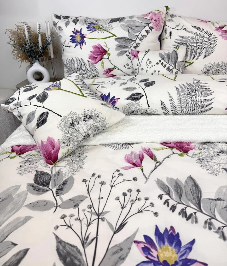 Bavlnené obliečky Herbárium 140x200/70x90 cm – 100 % bavlna 125 g/m², zips