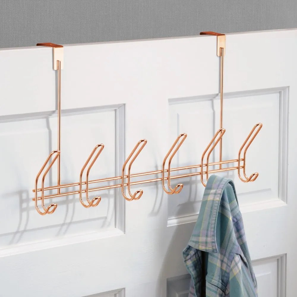 Kovový vešiak na dvere v medenej farbe 48 cm Classico – iDesign
