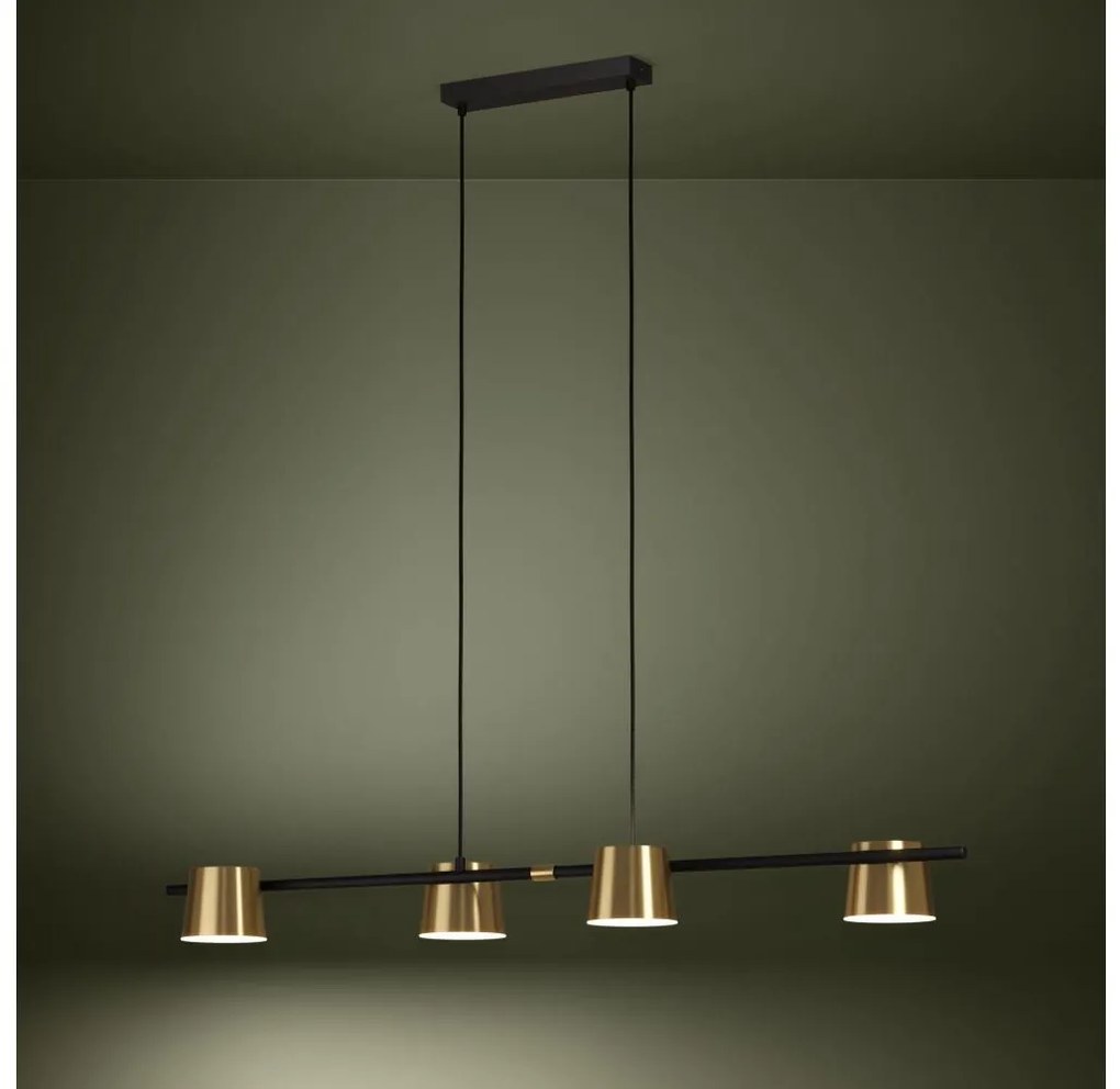 Eglo 39985 - LED Luster na lanku ALTAMIRA 4xGU10/4,6W/230V 3000K zlatá