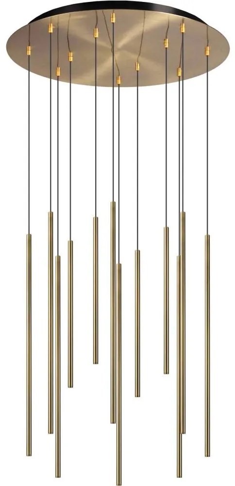 Ideal Lux - LED Luster na lanku FILO LED/25W/230V mosadz