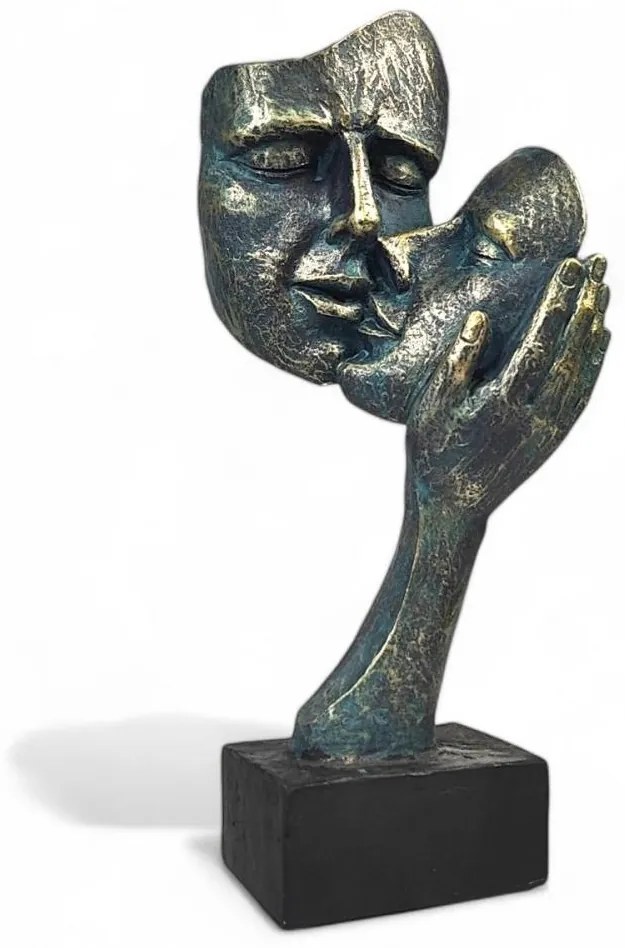 Stolná dekorácia 35x22x13 cm živica/patina