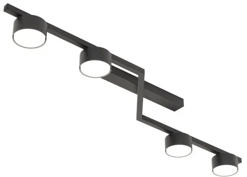 Stropné svietidlo SKAN 4xGX53/12W/230V čierne