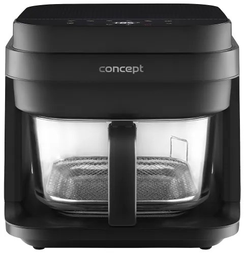 Concept FR5500 - Teplovzdušná fritéza GLASS & FAST 5,5 l 1200W/230V čierna
