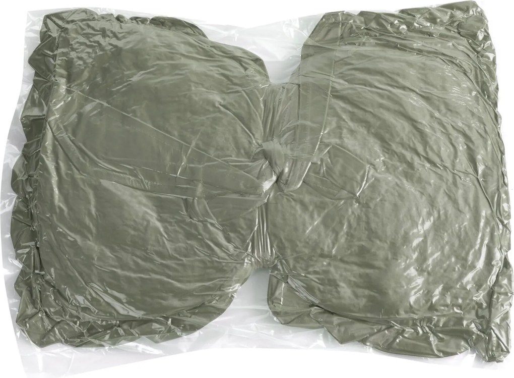 DEKORAČNÝ VANKÚŠ KOKARDA2 45X55 CM OLIVOVÁ