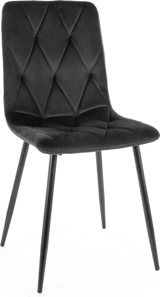 SI Stolička Tom Velvet čierna