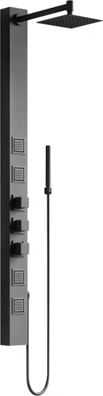 Mexen Orco, sprchový panel, čierna, 7607-03-70