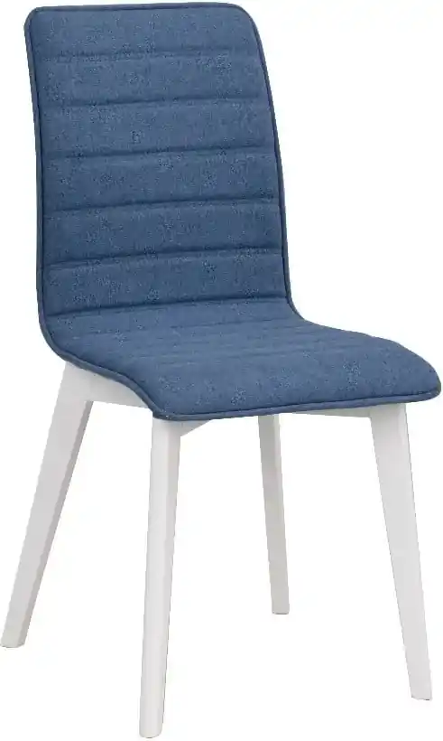 Modrá jedálenská stolička s bielymi nohami Rowico Grace | Biano