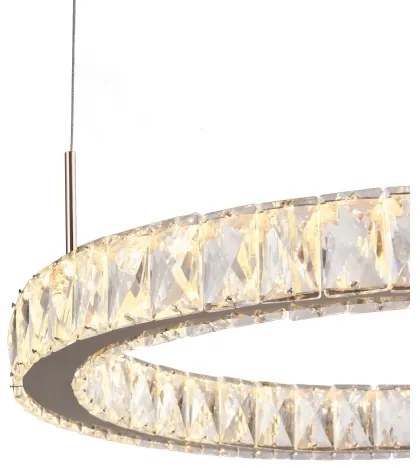 Zuma Line MD3713-2-3GT - LED luster na lanku GIRONA LED/36W/230V ružové zlato