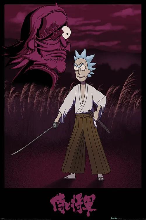 Plagát, Obraz - Rick and Morty - Samurai Rick, (61 x 91.5 cm)
