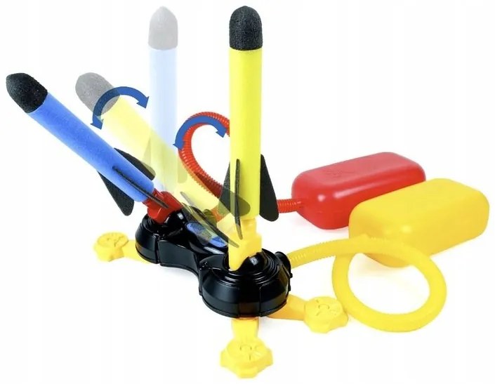 Kruzzel 24724 Penové strieľacie rakety s pumpou