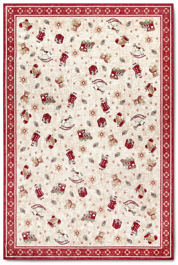 Kusový koberec Villeroy & Boch Toy's delight so strihaným vlasom 106217 Red, Multicolor, 160x230, červená, obývacia izba, Villeroy & Boch