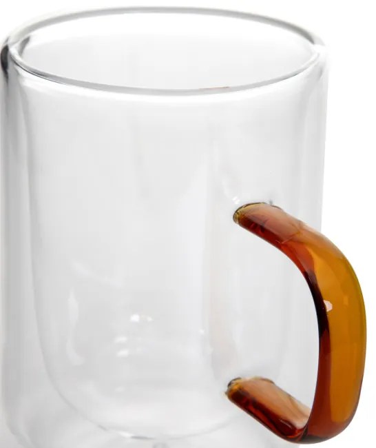 Sada dvoch hrnčekov CEMBRA RETRO s dvojitým dnom 888132 350 ml