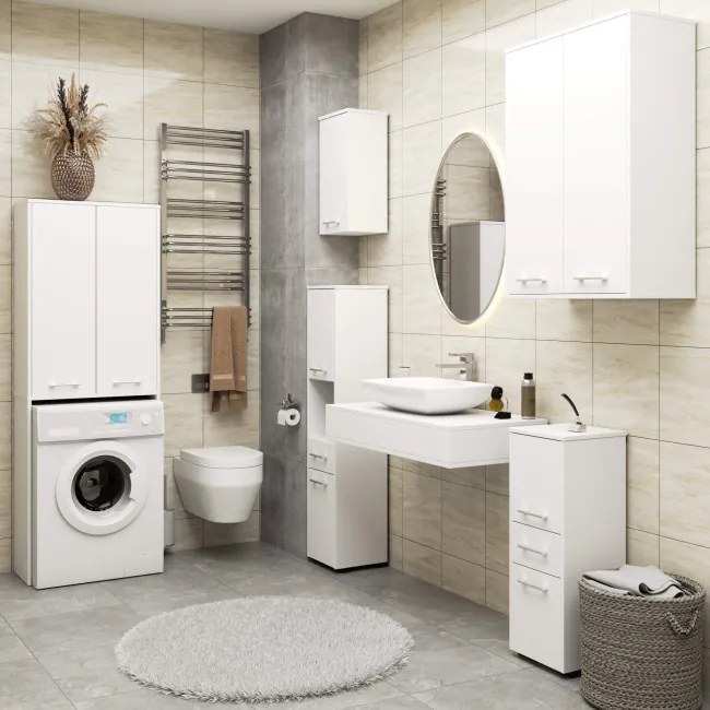 Kúpeľňová skrinka FIN H934 W64 2D biela