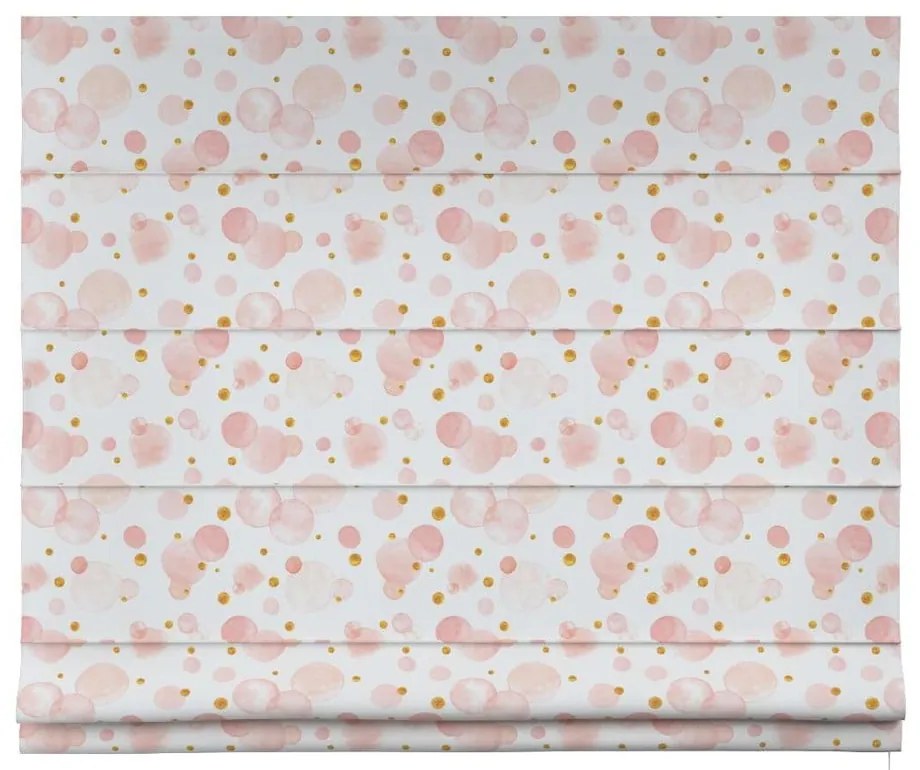 Bielo-ružová detská roleta 170x160 cm Magic - Yellow Tipi