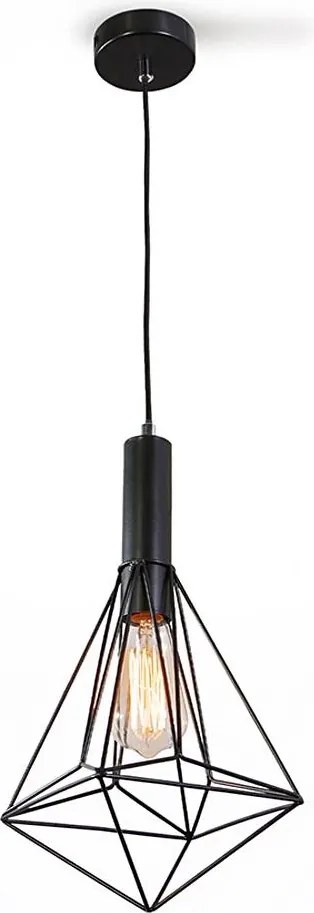 Luster na lanku DIAMOND 1xE27/60W/230V 25 cm