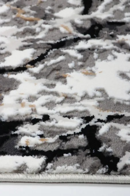 Koberec Tender 25226A VELVET čierny / svetlosivý